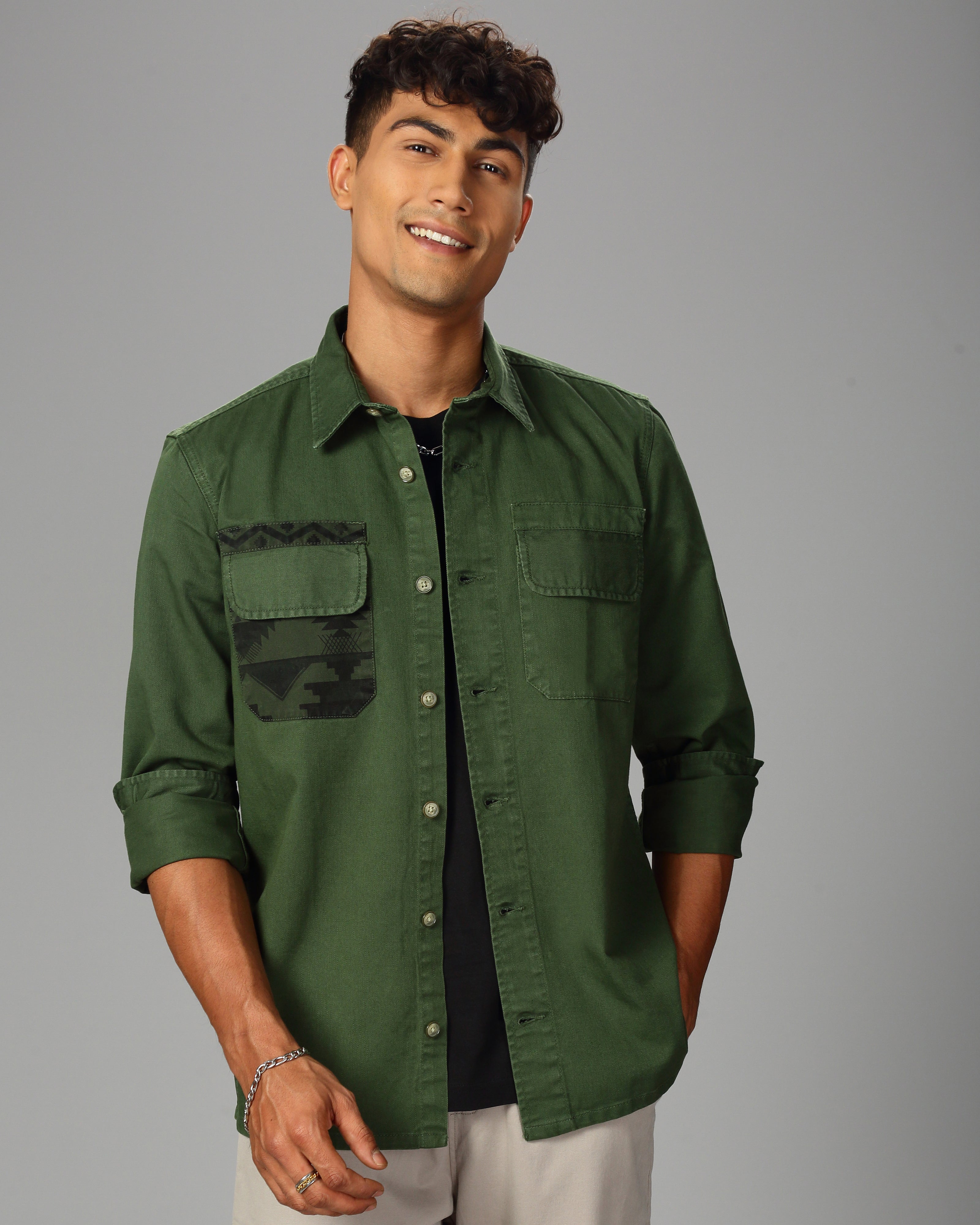 MEN OVERSHIRT FIT SHACKET