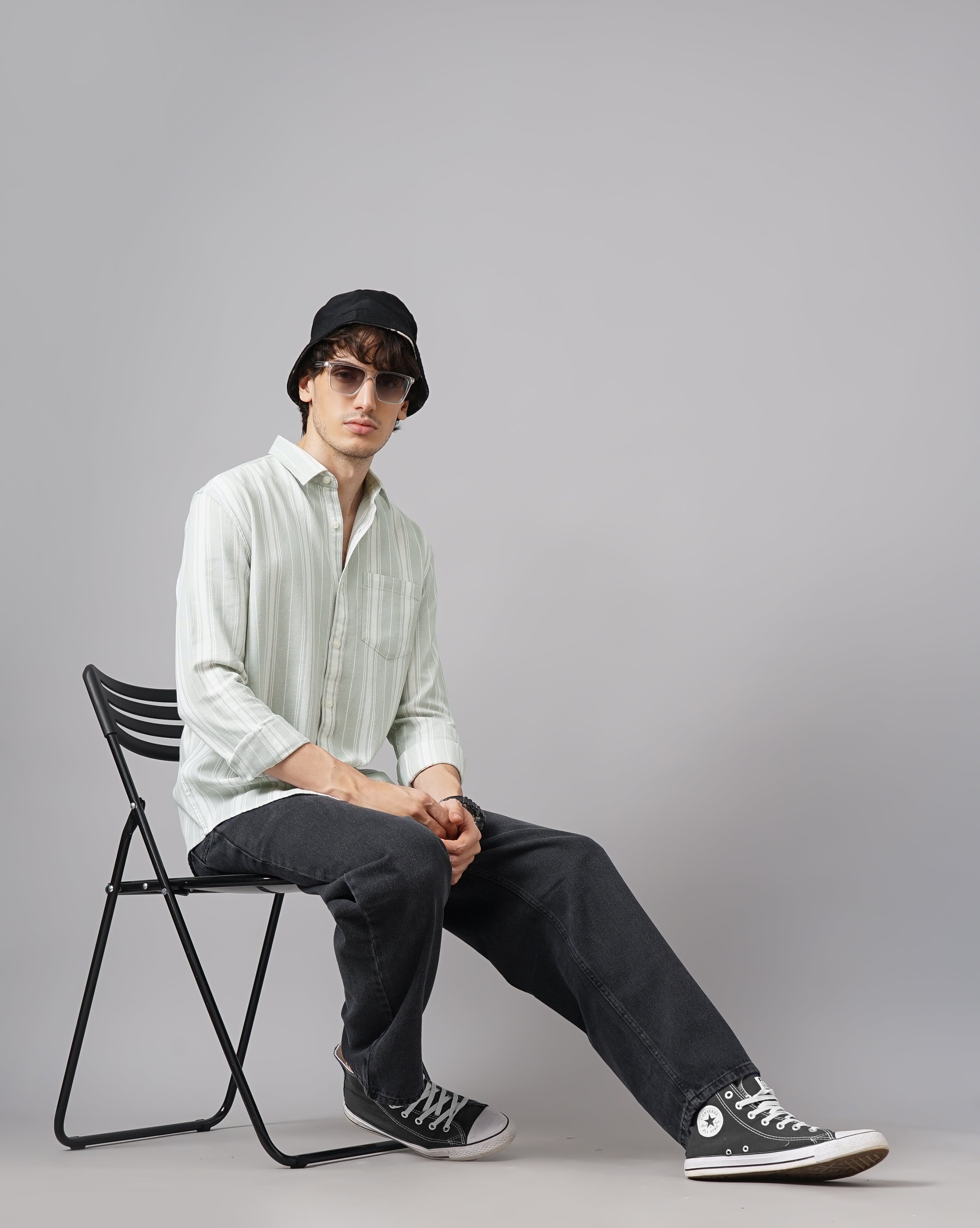 MEN'S REGULAR FIT STRIPES SHIRT