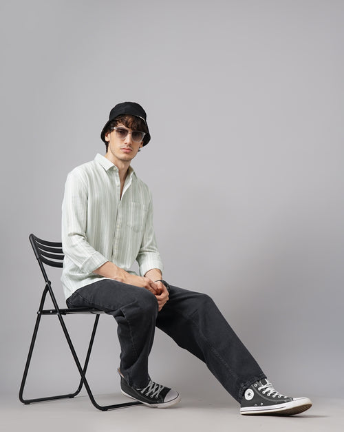 MEN'S REGULAR FIT STRIPES SHIRT