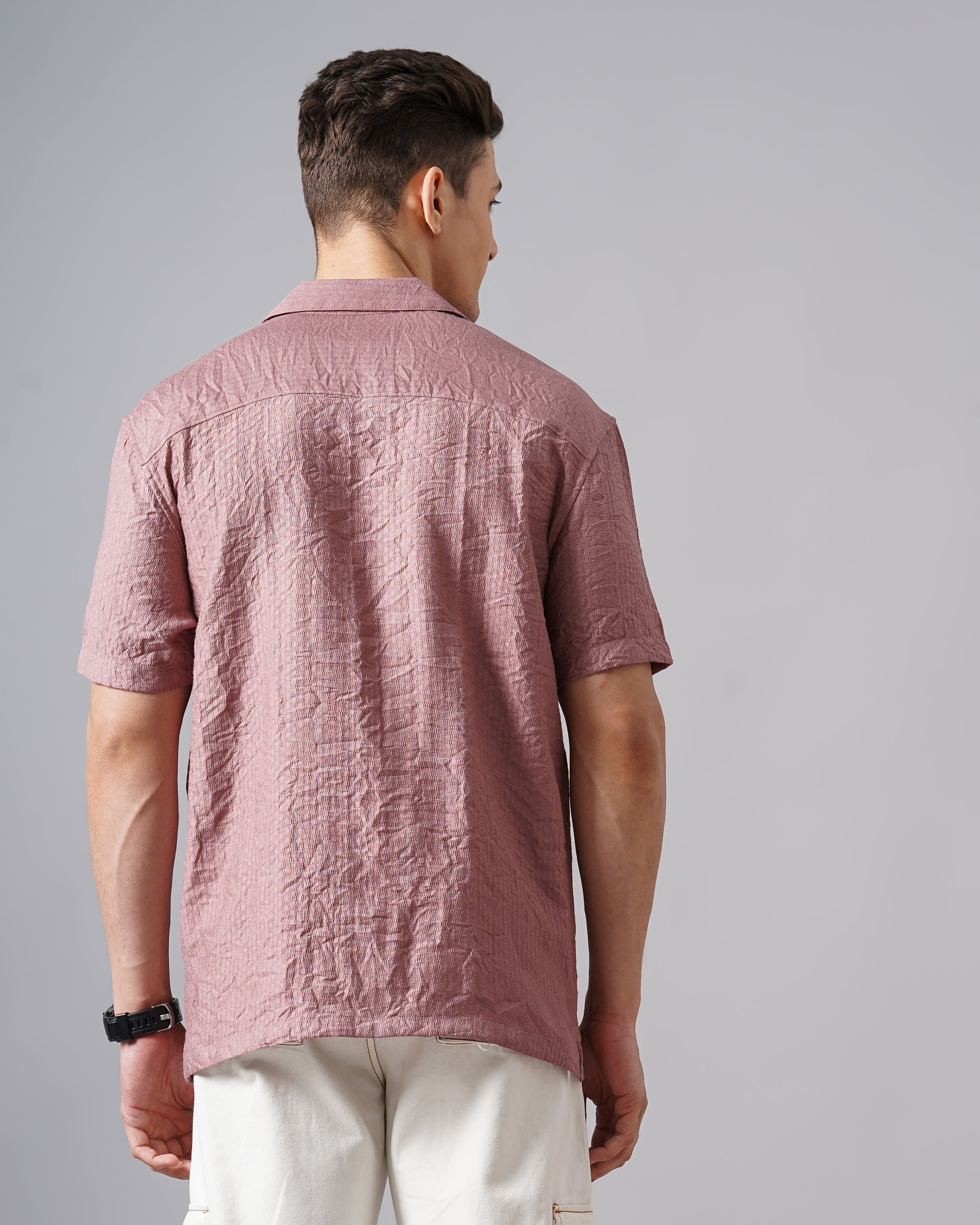 MEN'S SELF DESIGN SHIRT