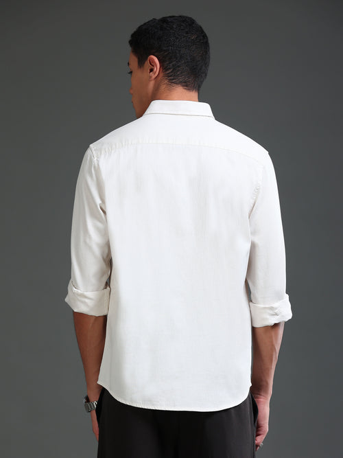 Men Dobby Solid Shirts