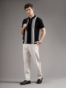 Men Tailored Straight Fit Low-Rise Trousers