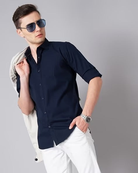 Men's Solid Casual Shirt