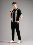 Men Tailored Low-Rise Chinos Trousers