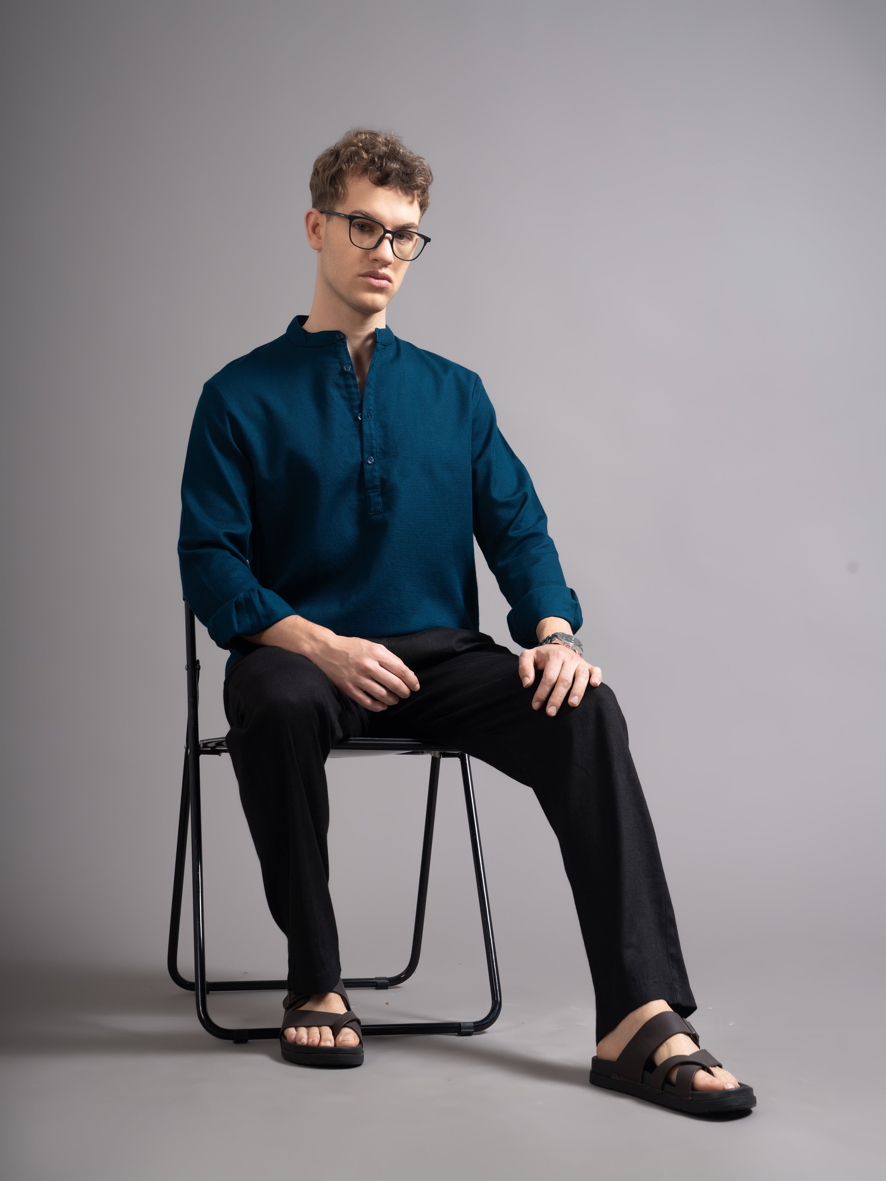 Men's Dobby Kurta Shirt