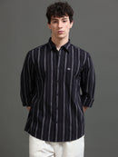 Men Smart Slim Fit Striped Casual Shirt