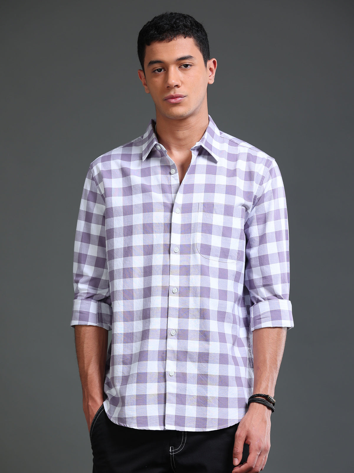 Men Premium Oxford Checks Shirt
