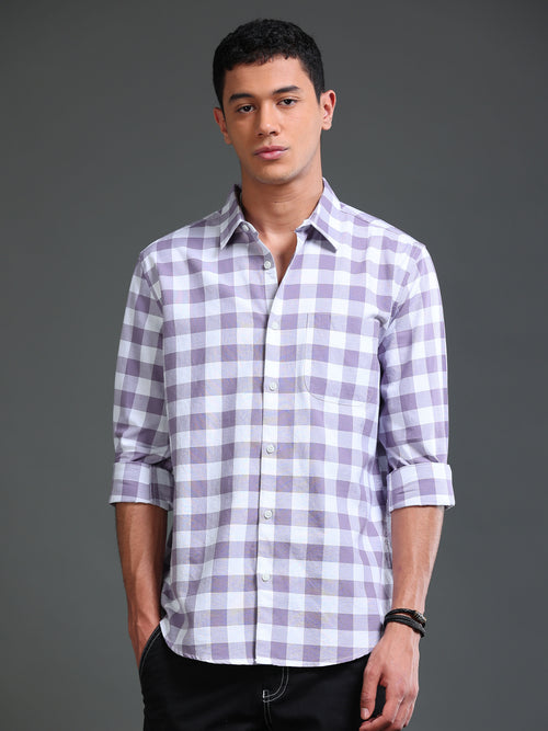 Men Premium Oxford Checks Shirt