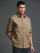 Men's Premium Twill Solid Shirt