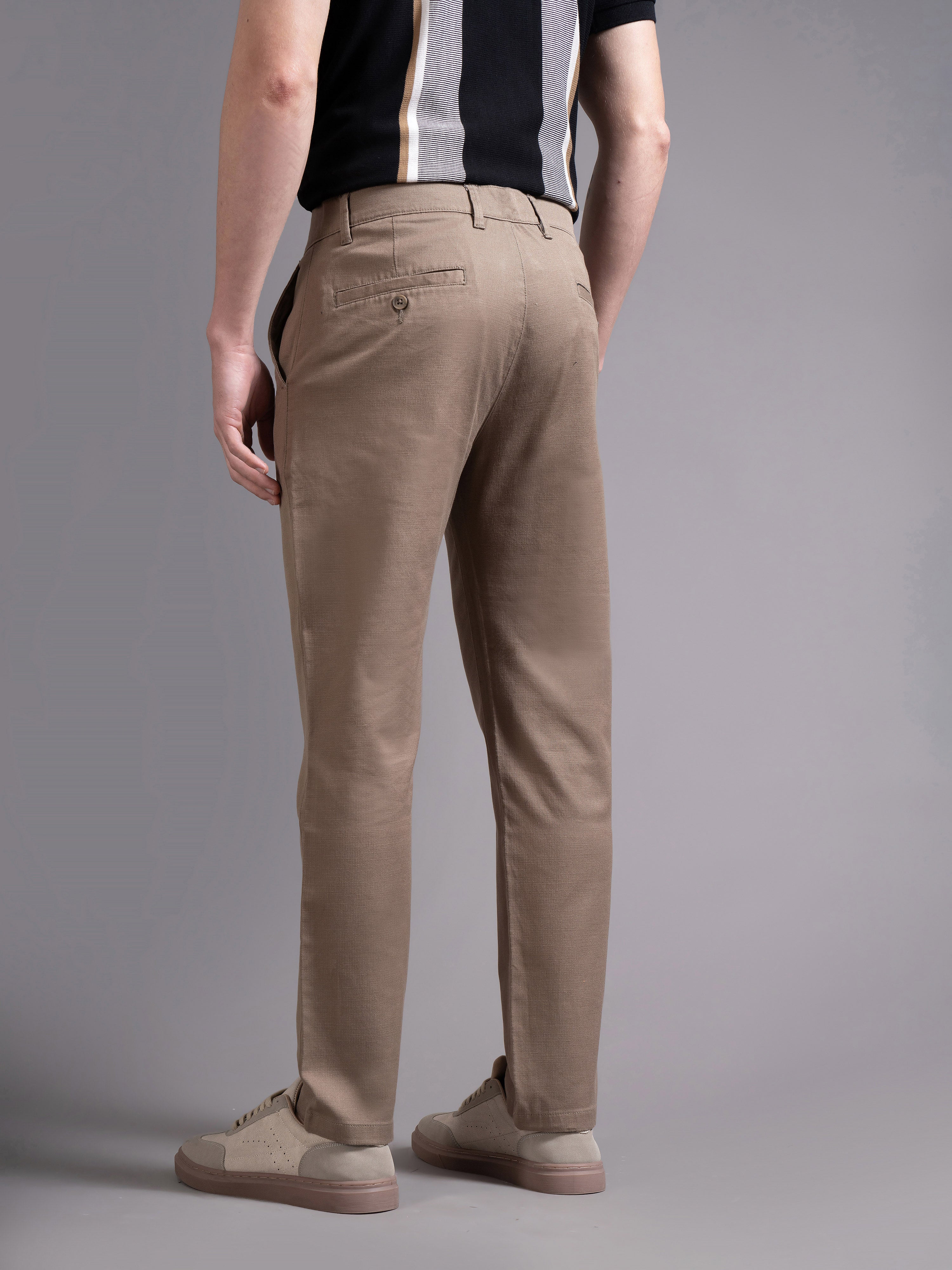 Men Slim Fit Low-Rise Chinos