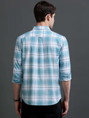 Men's Slim Fit Checked Cotton Shirt