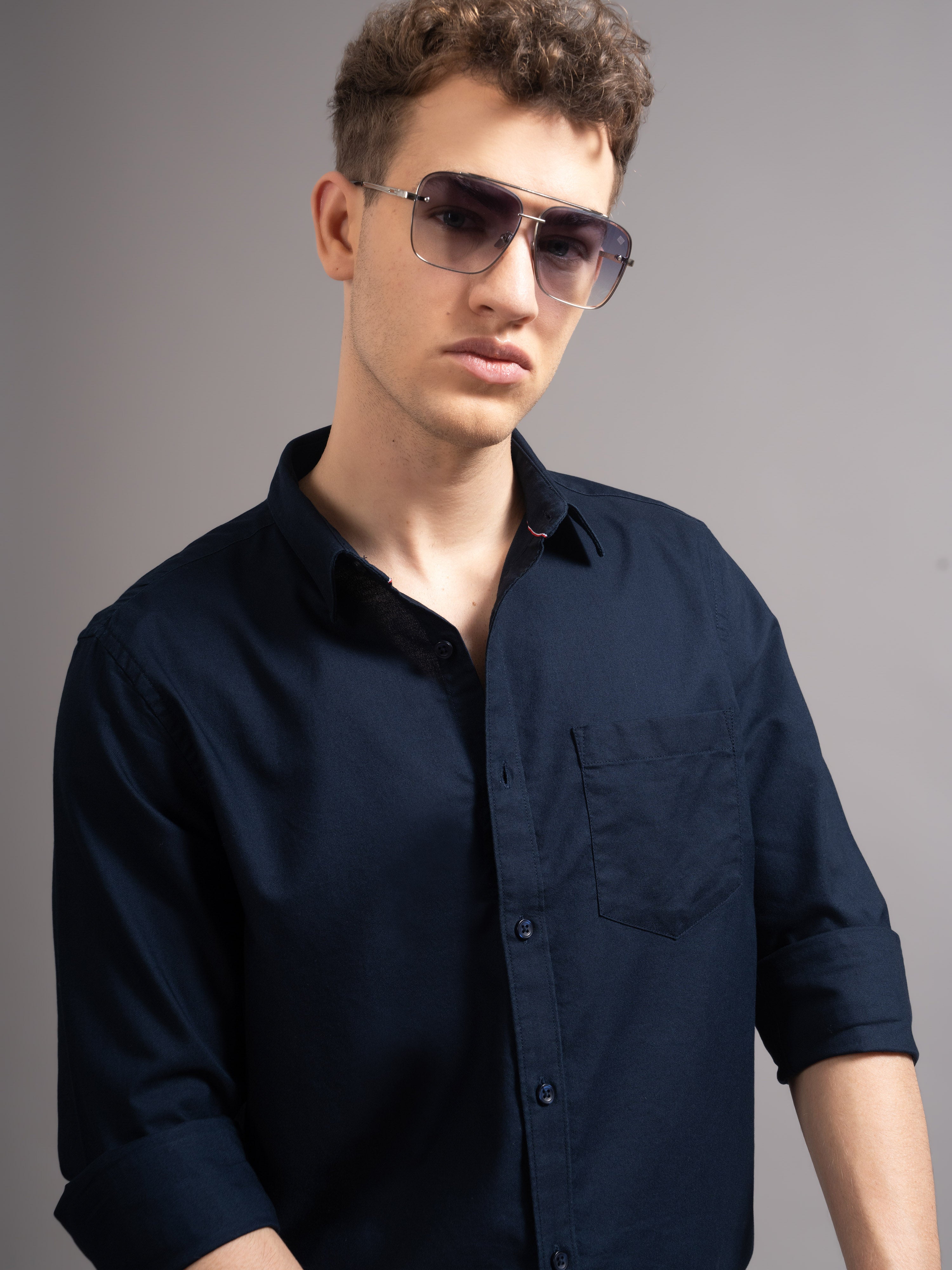 Men Smart Slim Fit Casual Shirt