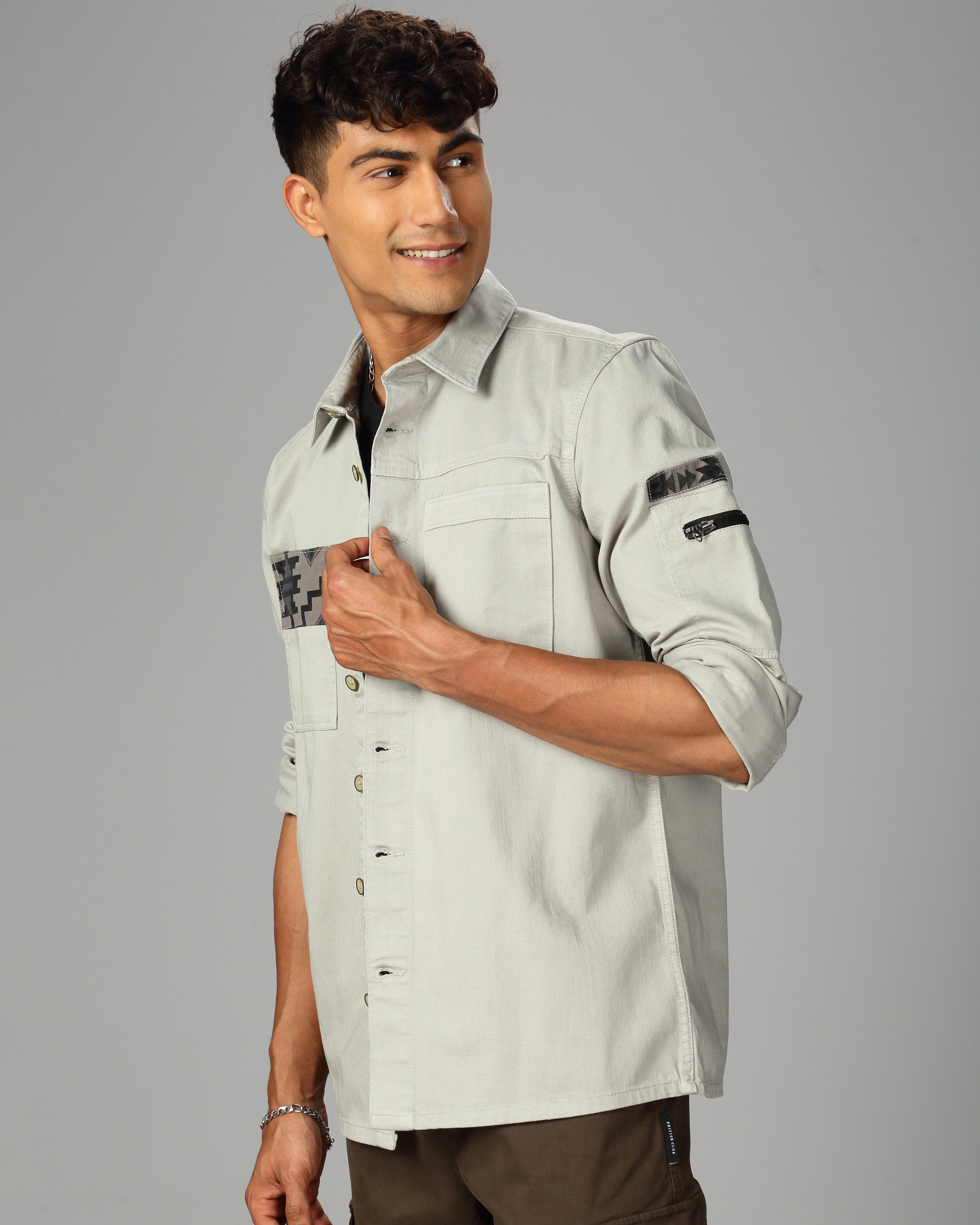 MEN OVERSHIRT FIT SHACKET