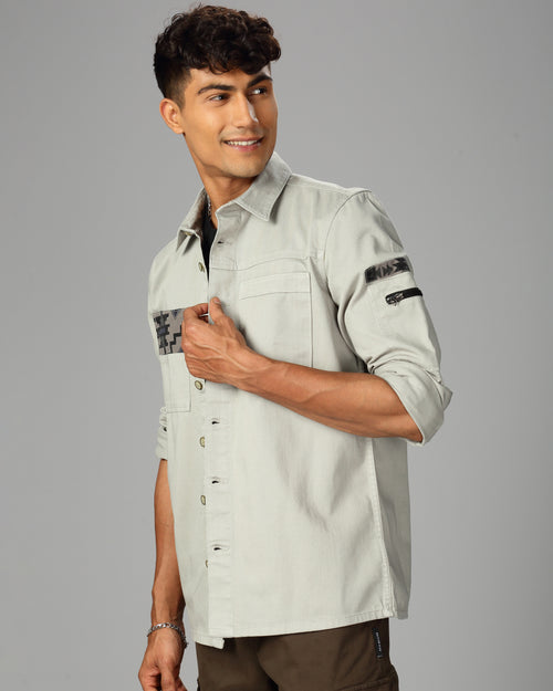 MEN OVERSHIRT FIT SHACKET