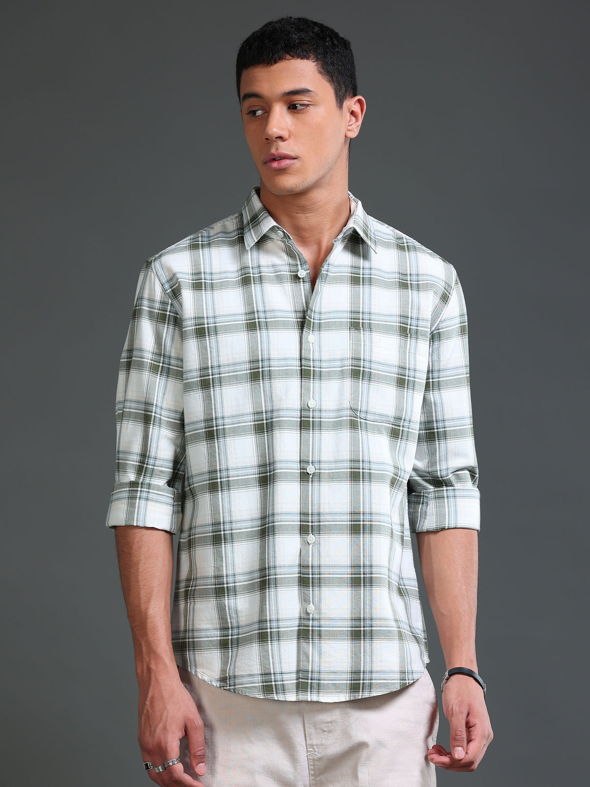 Men Premium Oxford Checks Shirt