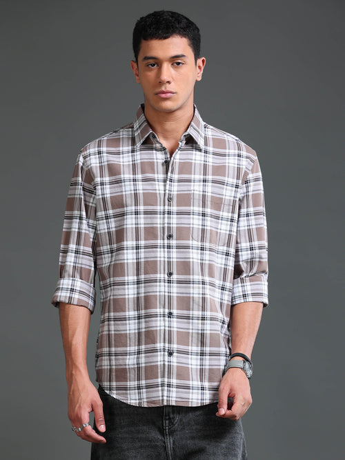 Men Premium Oxford Checks Shirt