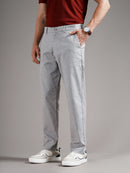 Men Tailored Straight Fit Low-Rise Trousers