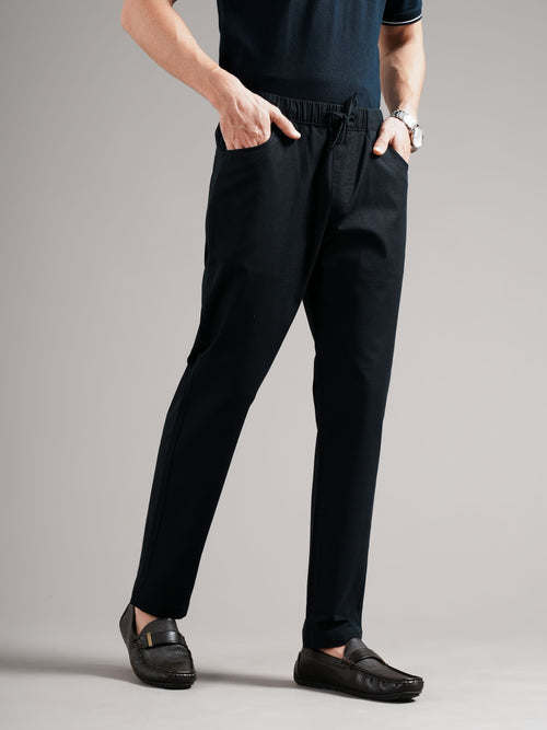 Men Tailored Low-Rise Trousers