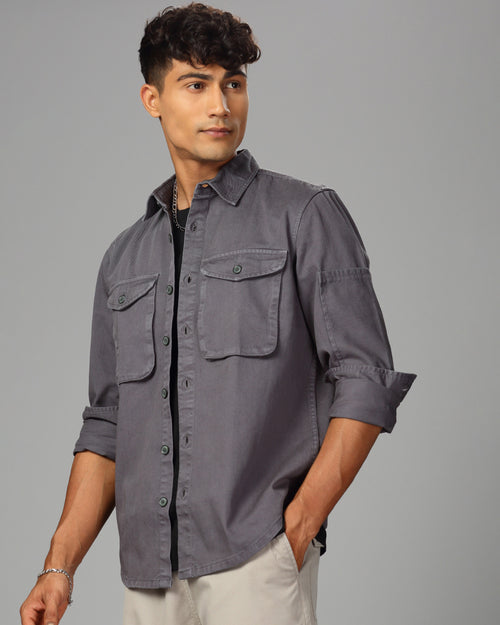 MEN OVERSHIRT FIT SHACKET