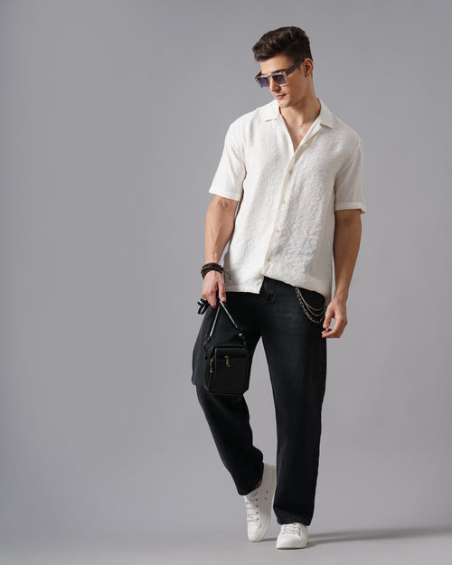 MEN'S SELF DESIGN SHIRT
