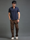 Men's Melange Twill Stripes Shirt