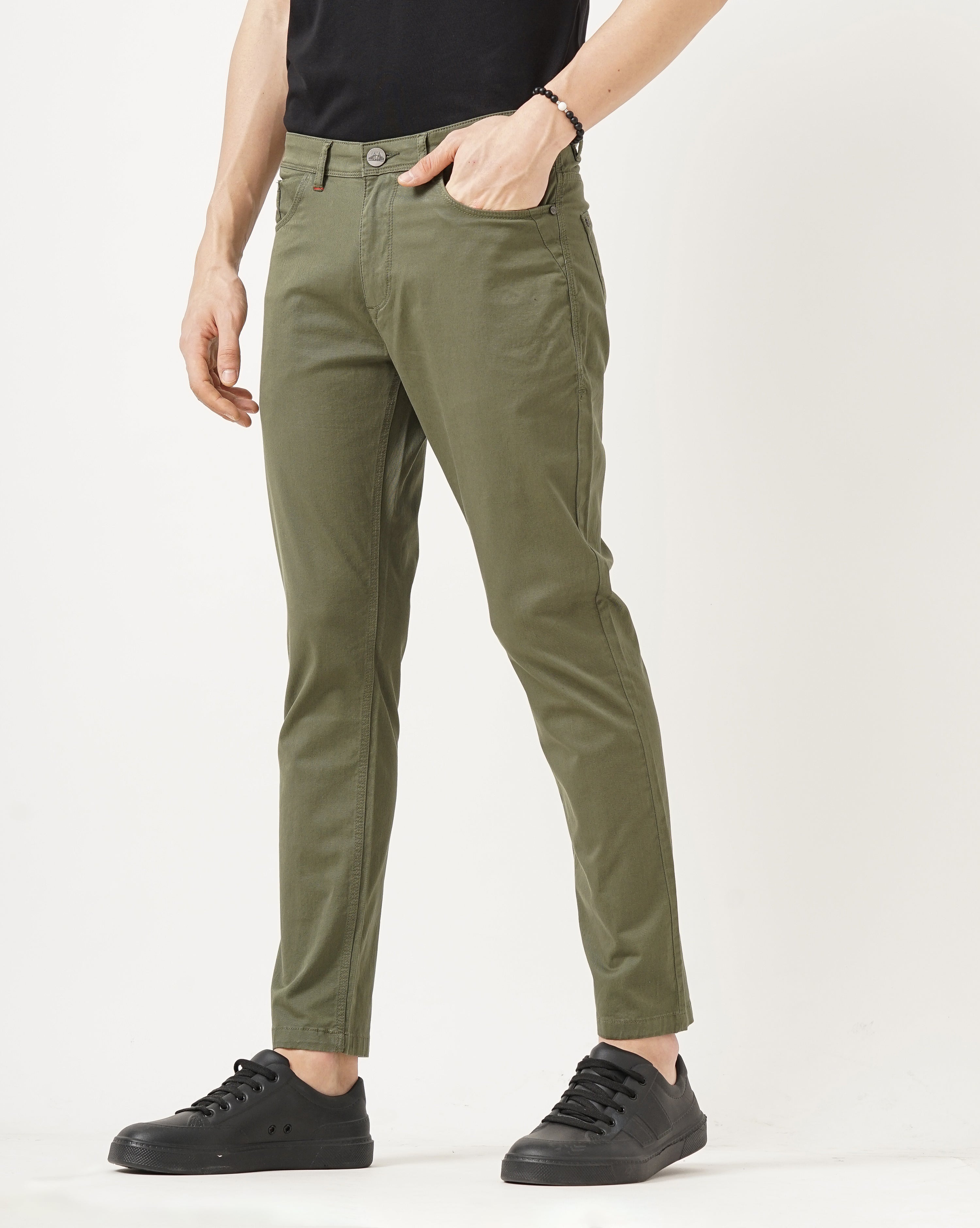 MEN'S ANKLE FIT CASUAL CHINOS