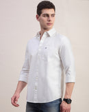 Men Slim Fit Oxford Cotton Casual Shirt