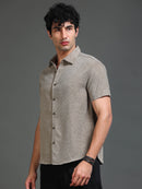 Men's Textured Solid Shirt