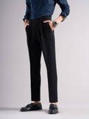 Men Low-Rise Relaxed Fit Stretchable Pleated Chinos