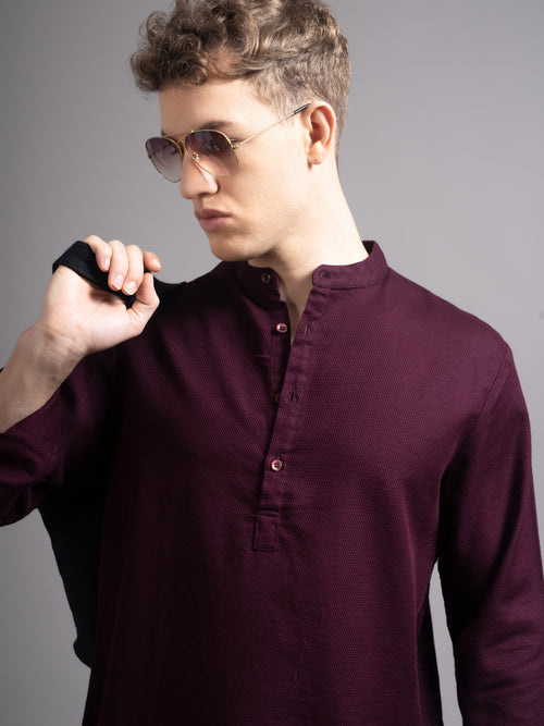 Men's Dobby Kurta Shirt