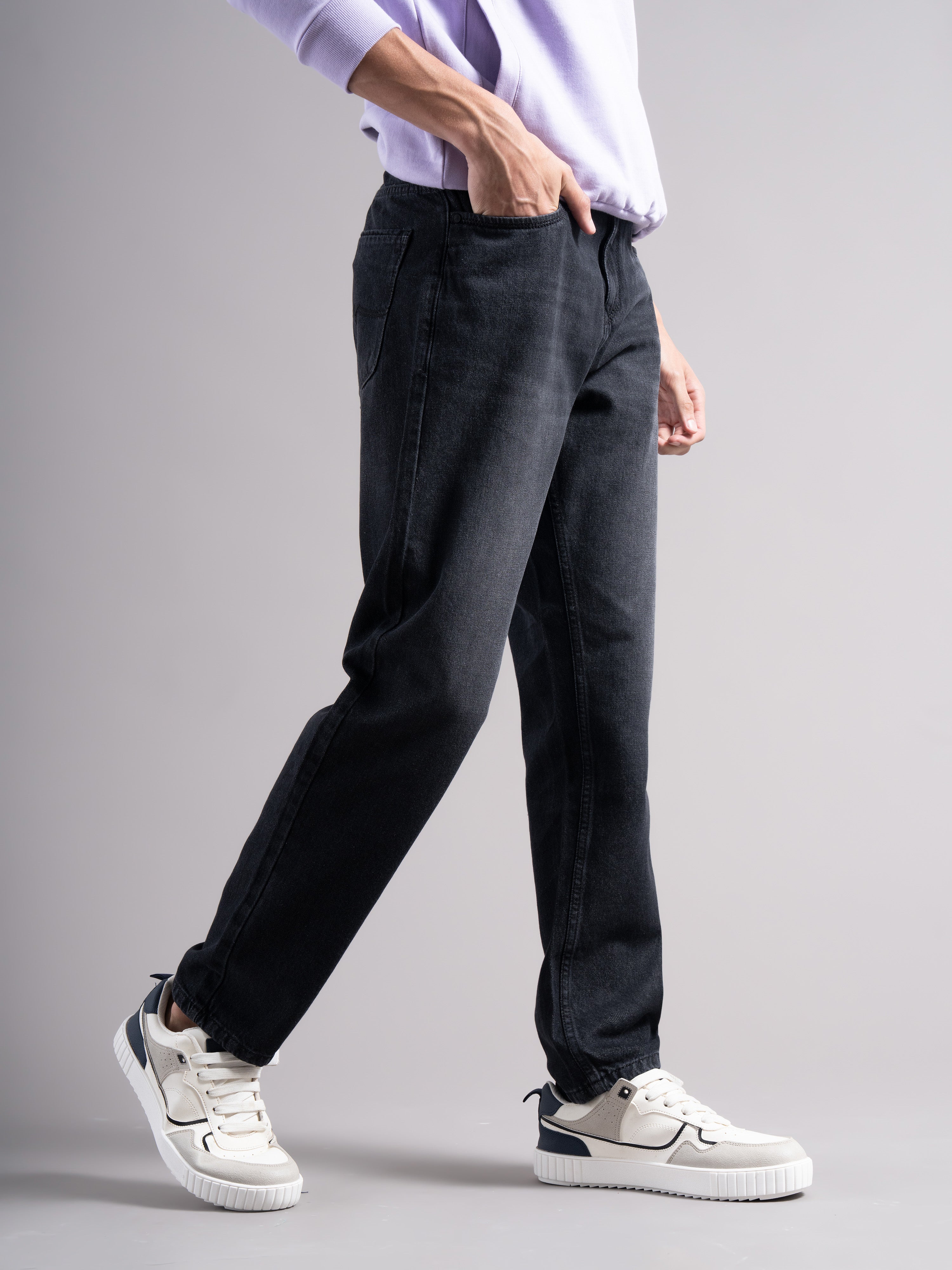 Men Smart Slim Fit Mid-Rise Light Fade Jeans