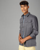 Men Overshirt Fit Shacket