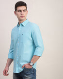 Men Slim Fit Oxford Cotton Casual Shirt