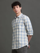 Men Smart Slim Fit Gingham Checks Checked Casual Shirt