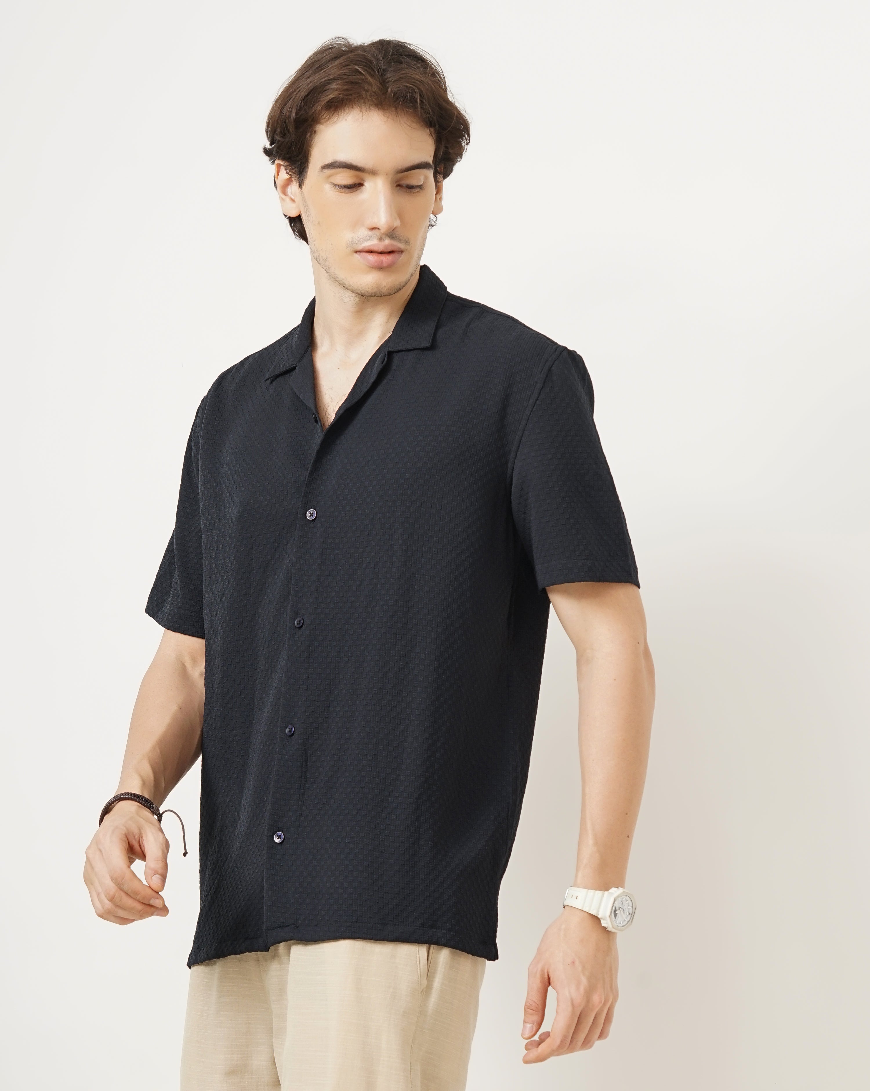 MEN'S SELF DESIGN SHIRT