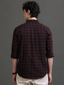 Men Smart Slim Fit Gingham Checks Checked Casual Shirt