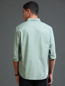 Men Premium Green Oxford Solid