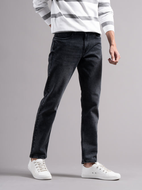Men Smart Slim Fit Mid-Rise Light Fade Jeans