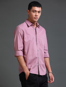 Men Premium Mauve Oxford Solid