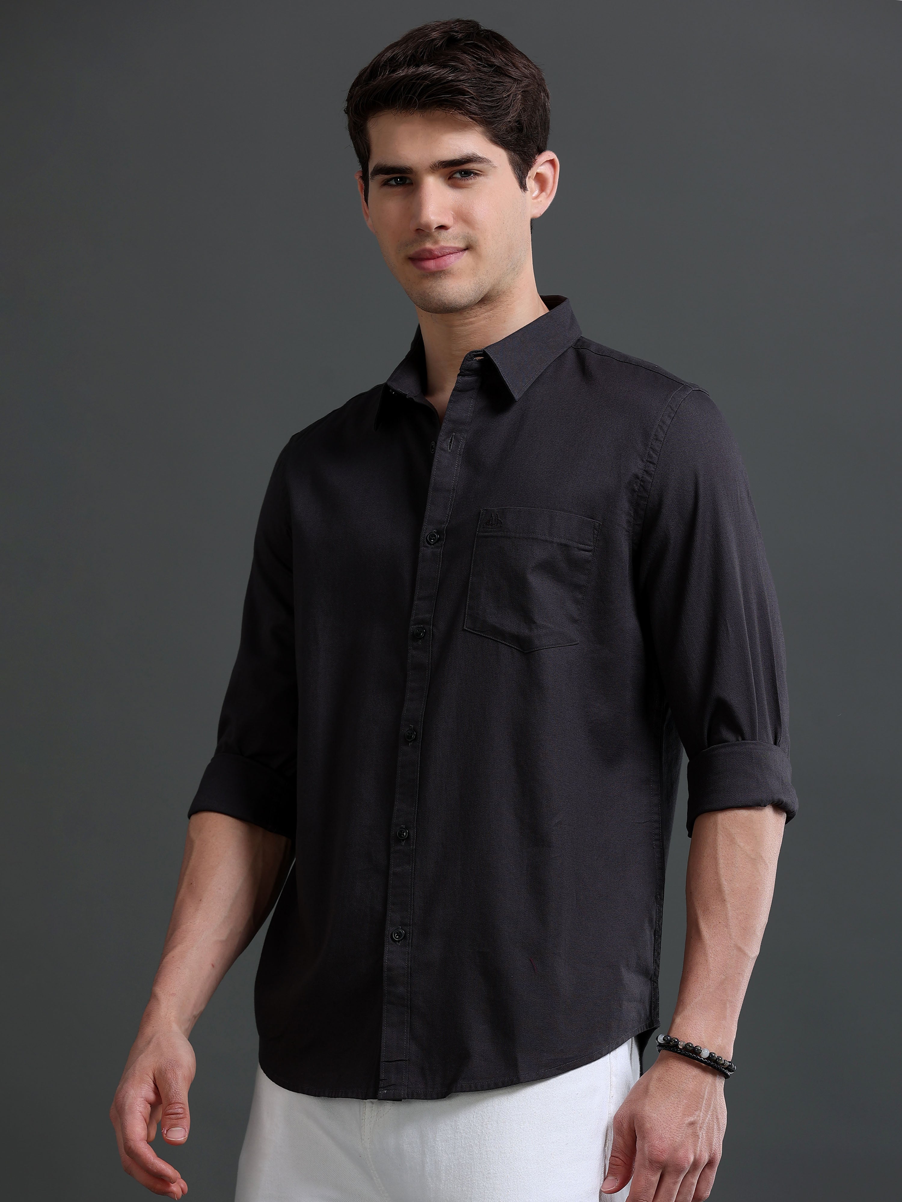 Men Smart Slim Fit Formal Shirt