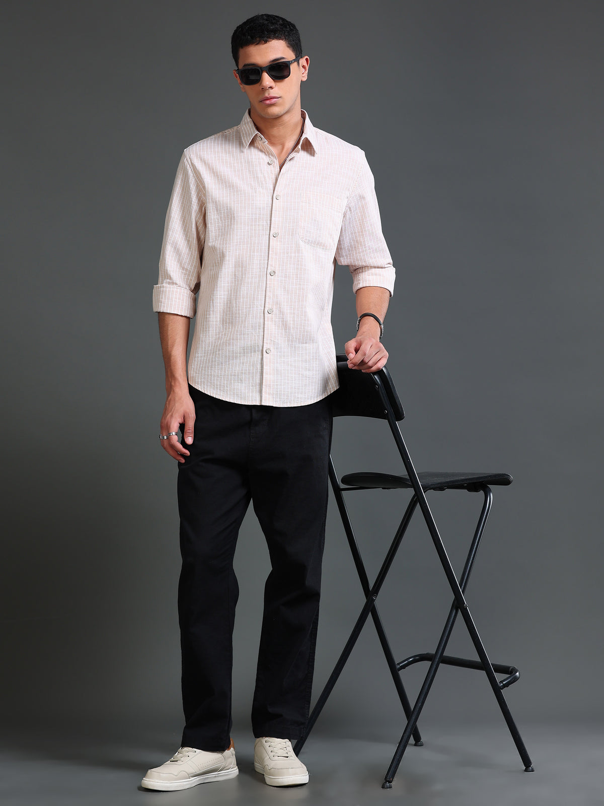 Men Stripes Shirts