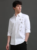 Men Smart Slim Fit Printed Casual Shirt