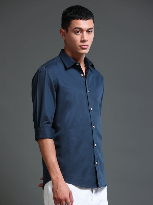 Men's Premium Twill Solid Shirt