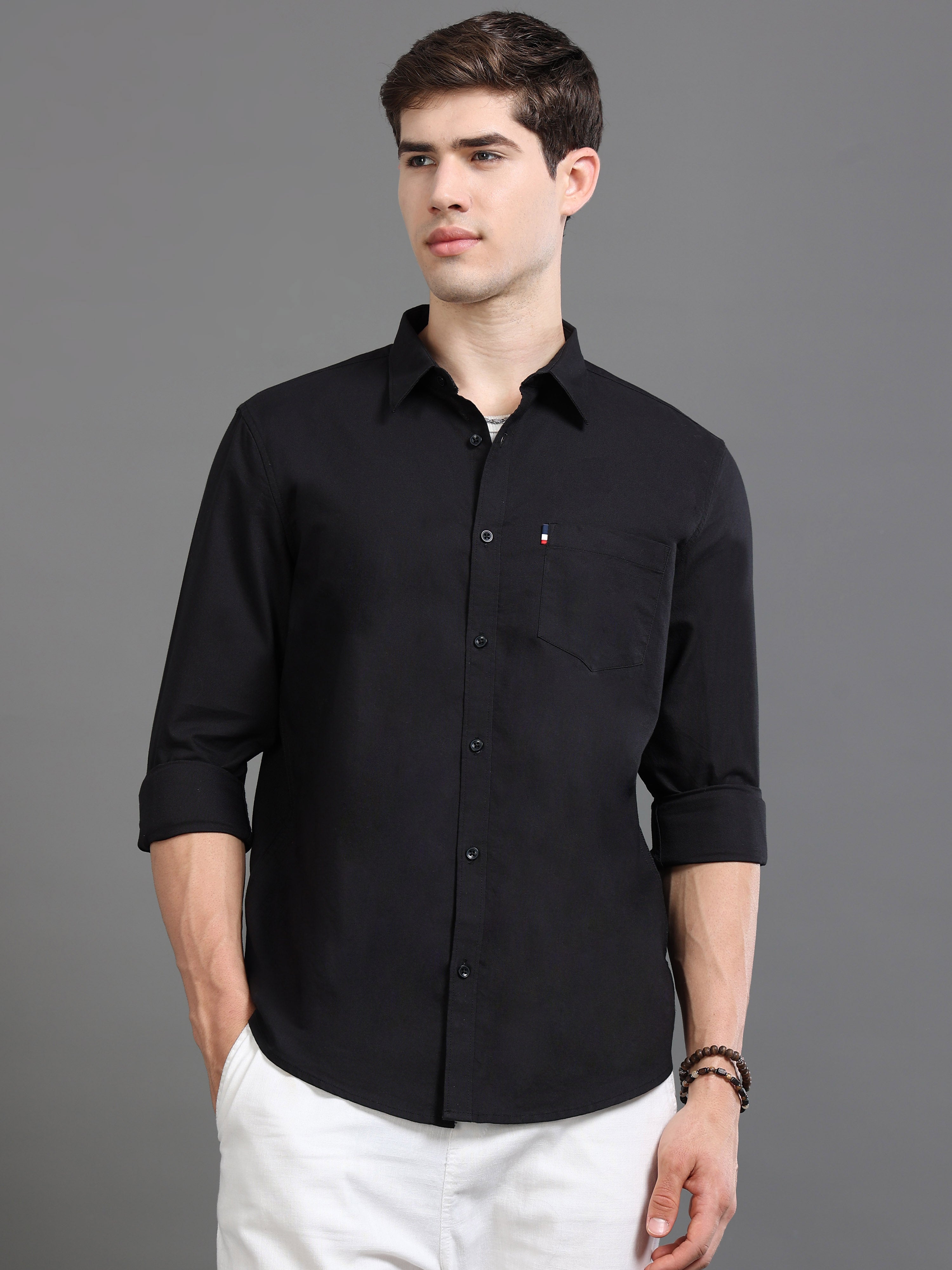 Men Oxford Slim Fit Shirt