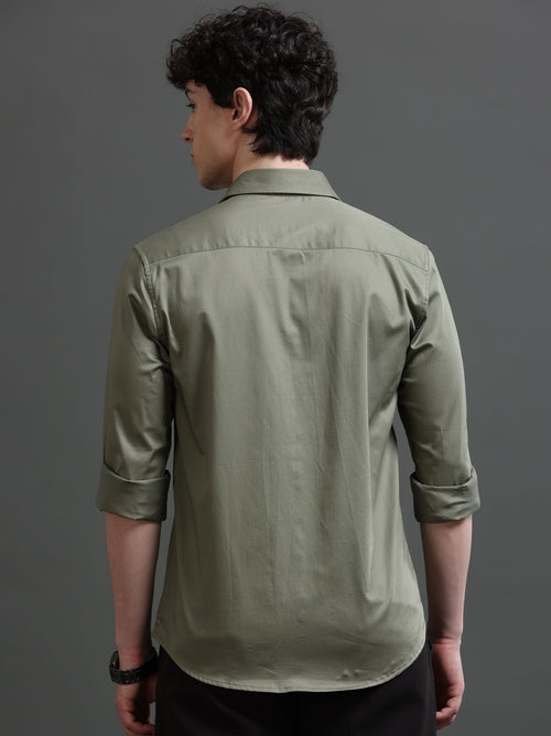 Men Smart Slim Fit Casual Shirt
