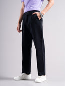 Men Low-Rise Relaxed Fit Pleated Chinos