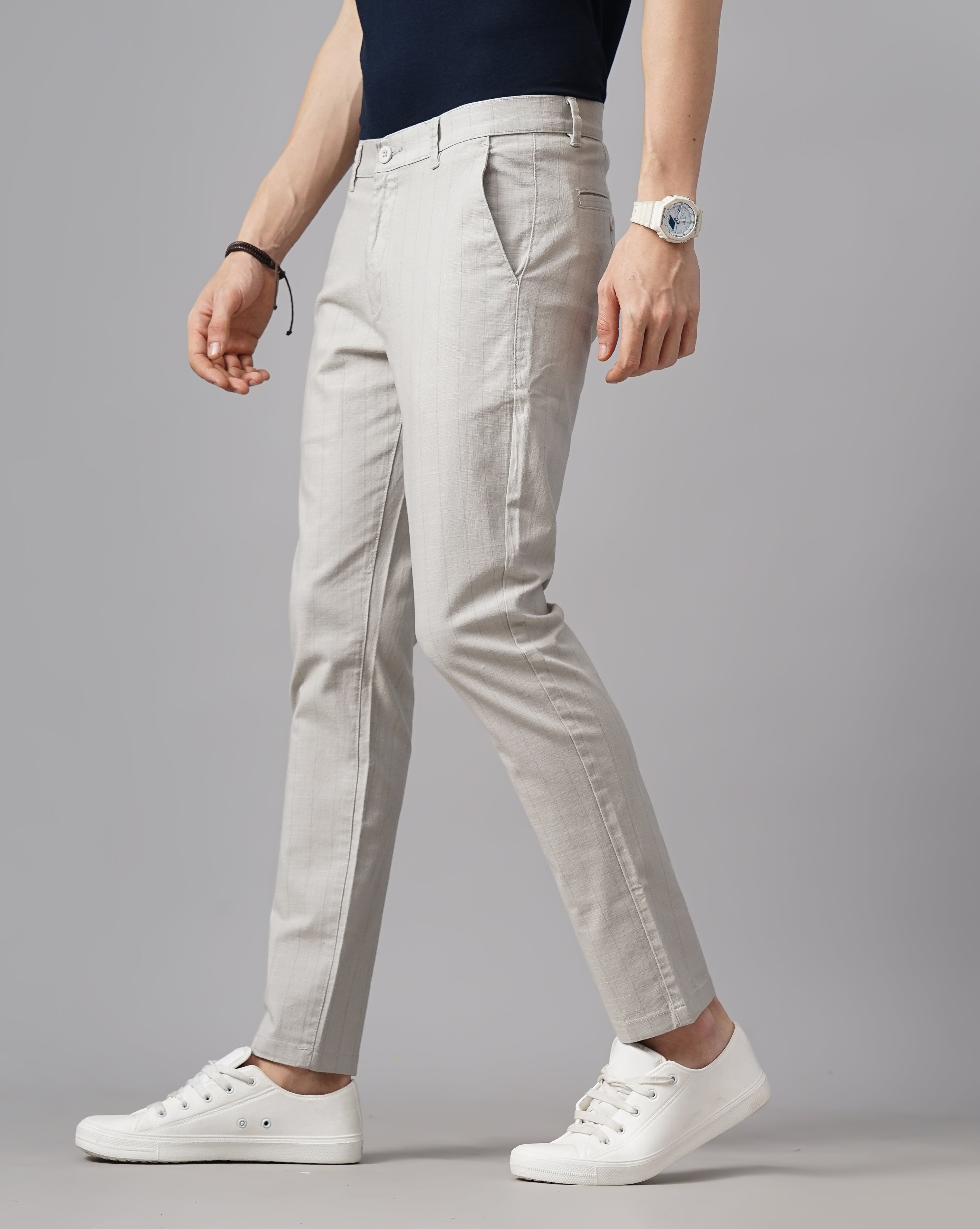 COTTON LINEN CHINOS