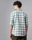 Moklino  Checks Slimfit  Cotton Casual Shirt