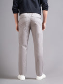 Men Ankle Fit Smart Slim Fit Low-Rise Regular Trousers