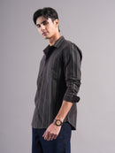 Men Smart Slim Fit Striped Casual Shirt
